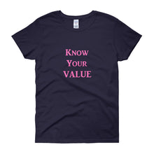 Load image into Gallery viewer, &quot;Know Your Value&quot; Pink Letter