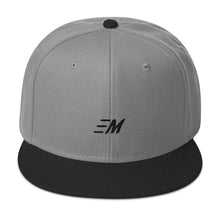 Load image into Gallery viewer, MOMENTUM Black Letter Snapback