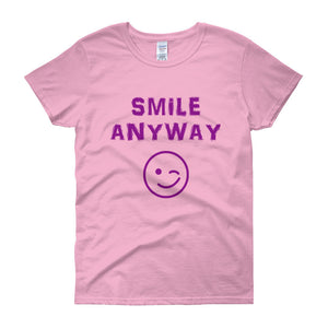 "Smile Anyway" Lady Purple