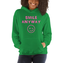 Load image into Gallery viewer, &quot;Smile Anyway&quot; Hoodie Pink