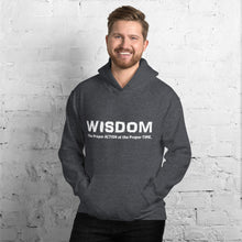 Load image into Gallery viewer, WISDOM Hoodie White Letter