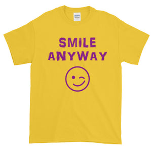 "Smile Anyway" Purple Letter
