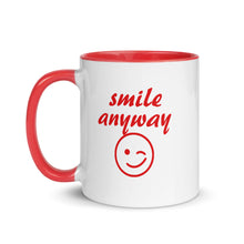 Load image into Gallery viewer, Smile Anyway Red Mug