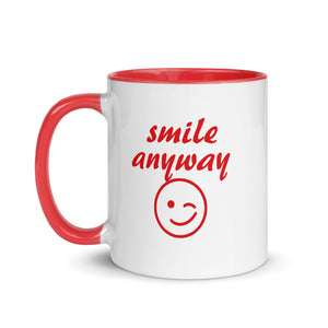 Smile Anyway Red Mug