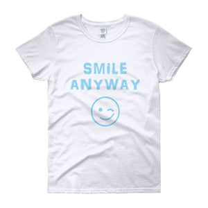"Smile Anyway" Lady Sky Blue