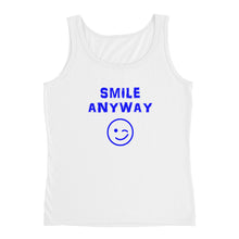 Load image into Gallery viewer, &quot;Smile Anyway&quot; Tank Blue Letter