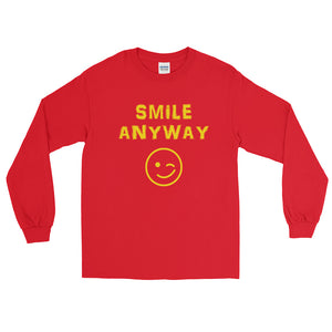 "Smile Anyway" Gold Letter LS