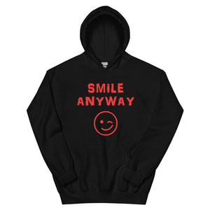 "Smile Anyway" Hoodie Red