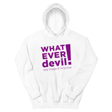 Load image into Gallery viewer, &quot;Whatever devil!&quot; Hoodie Purple X